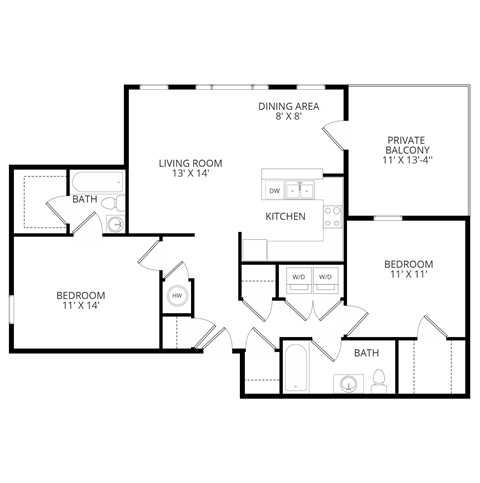a floor plan of a bedroom house